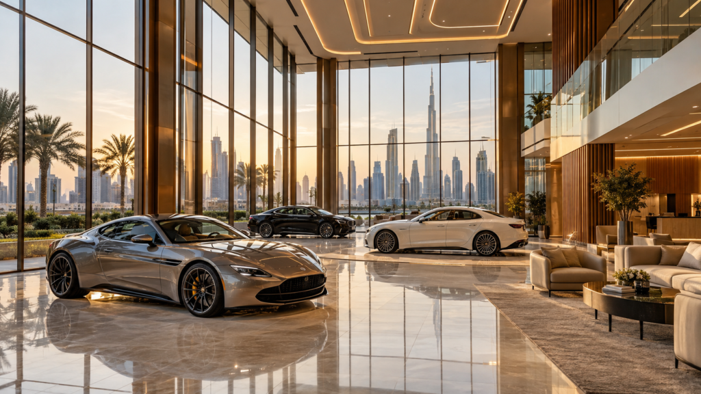 picture of a showroom in dubai